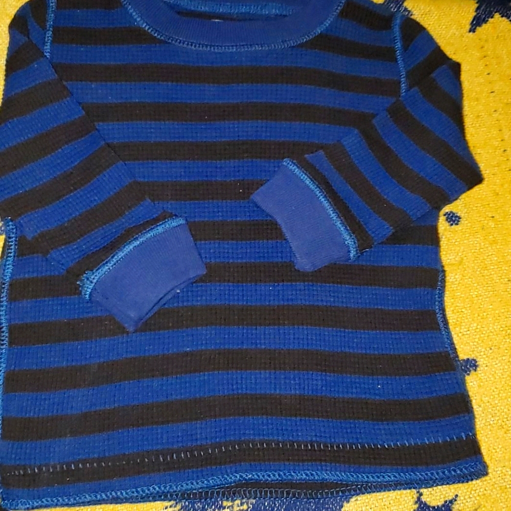 Unisex Blue & Black Thermal Shirt